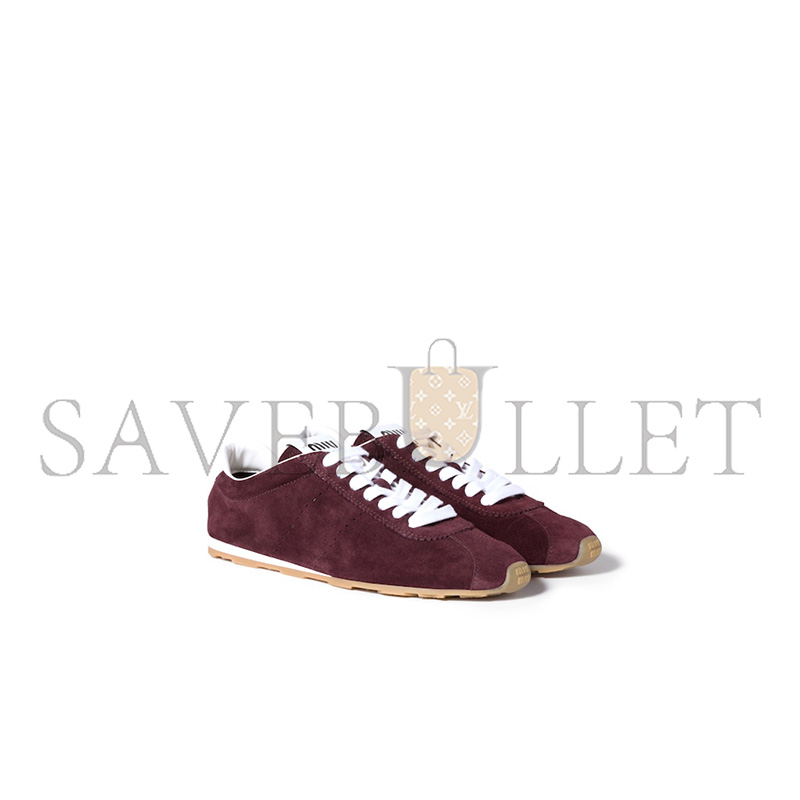 MIU MIU PLUME SUEDE SNEAKERS 5E114E MIU MIU PLUME SUEDE SNEAKERS 5E114E